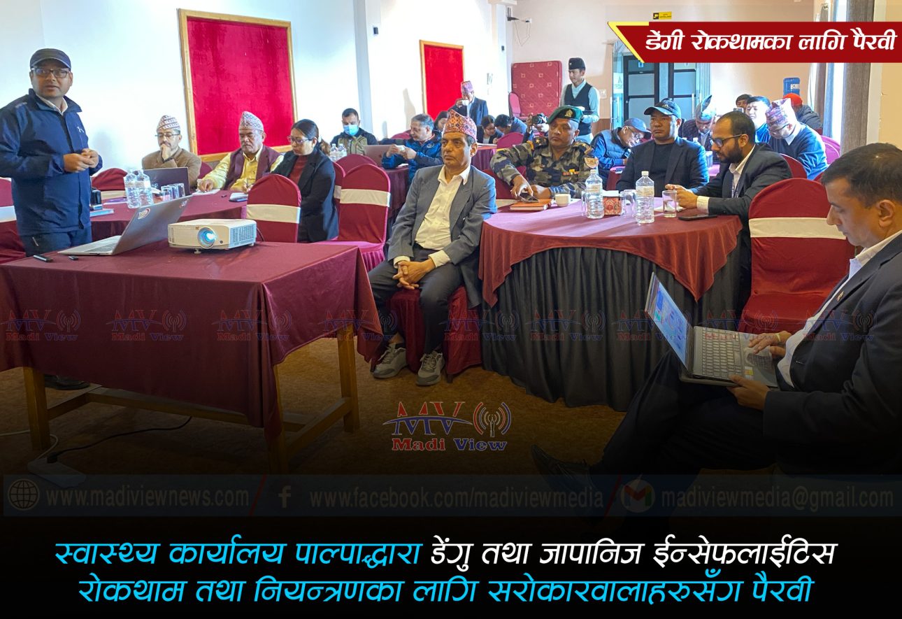 पाल्पामा डेंगु र जापानिज इन्सेफलाईटिस नियन्त्रणका लागि सरोकारवालाको ध्यानाकर्षण